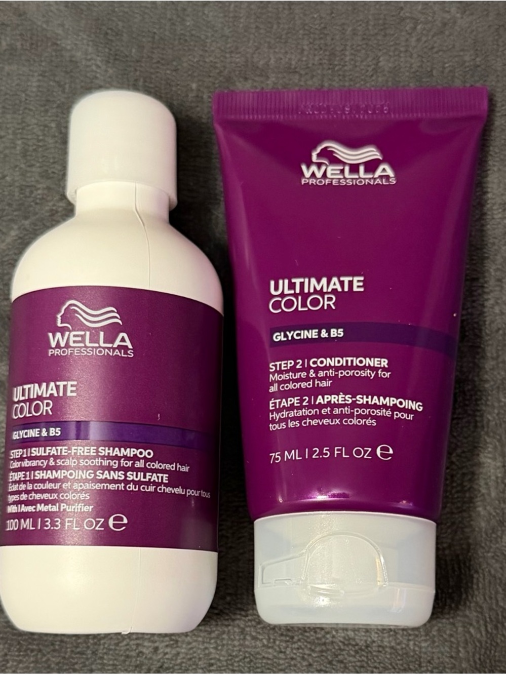 Wella Professionals Ultimate Color Shampoo & Conditioner Travel Size Bundle